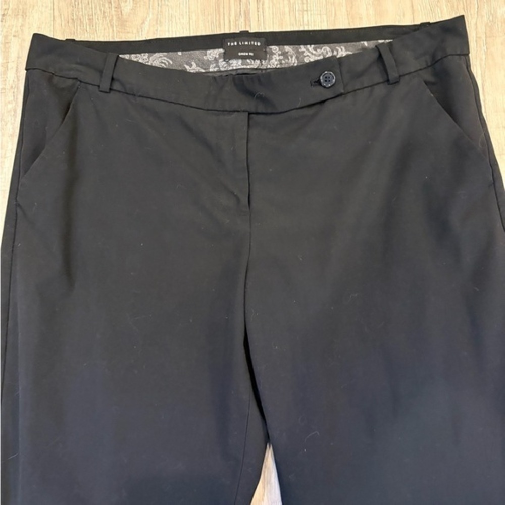 The Limited Drew Fit Black Trousers 12S 4% Spandex